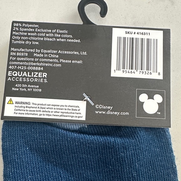 🤩3/$15 SALE🤩!!!
Disney Navy and Light Blue Crew Socks - Picture 4 of 4